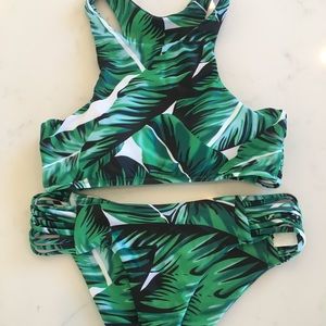 Palm Leaf Bikini - NWT
